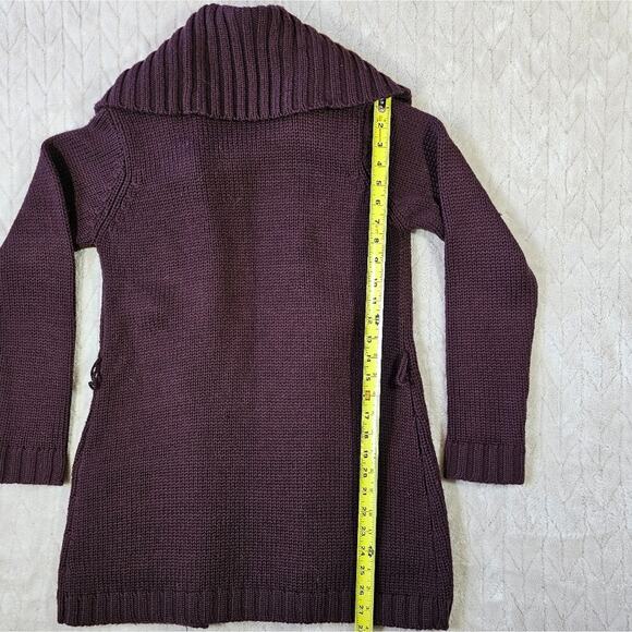 Vintage Saks Fifth Avenue Folio Mercerized Wool Chunky Knit Cardigan Womens S - Picture 3 of 7